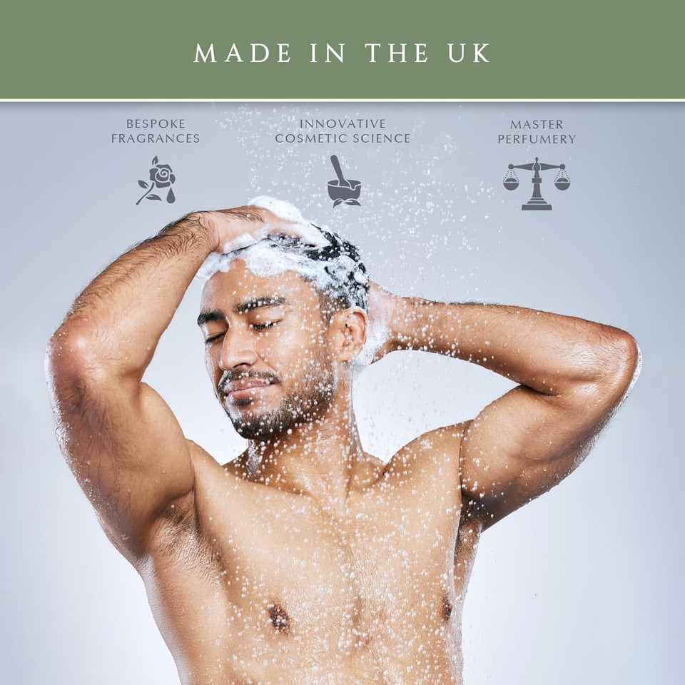 Pecksniff'S Active Men'S 3-In-1 Cleansing Gel - Invigorating Blend Of Mandarin, Zest, And Cedarwood - All-In-One Face, Body, Hair Wash - 33.8 Oz (1L) Large Bottle - Comprehensive Grooming Solution