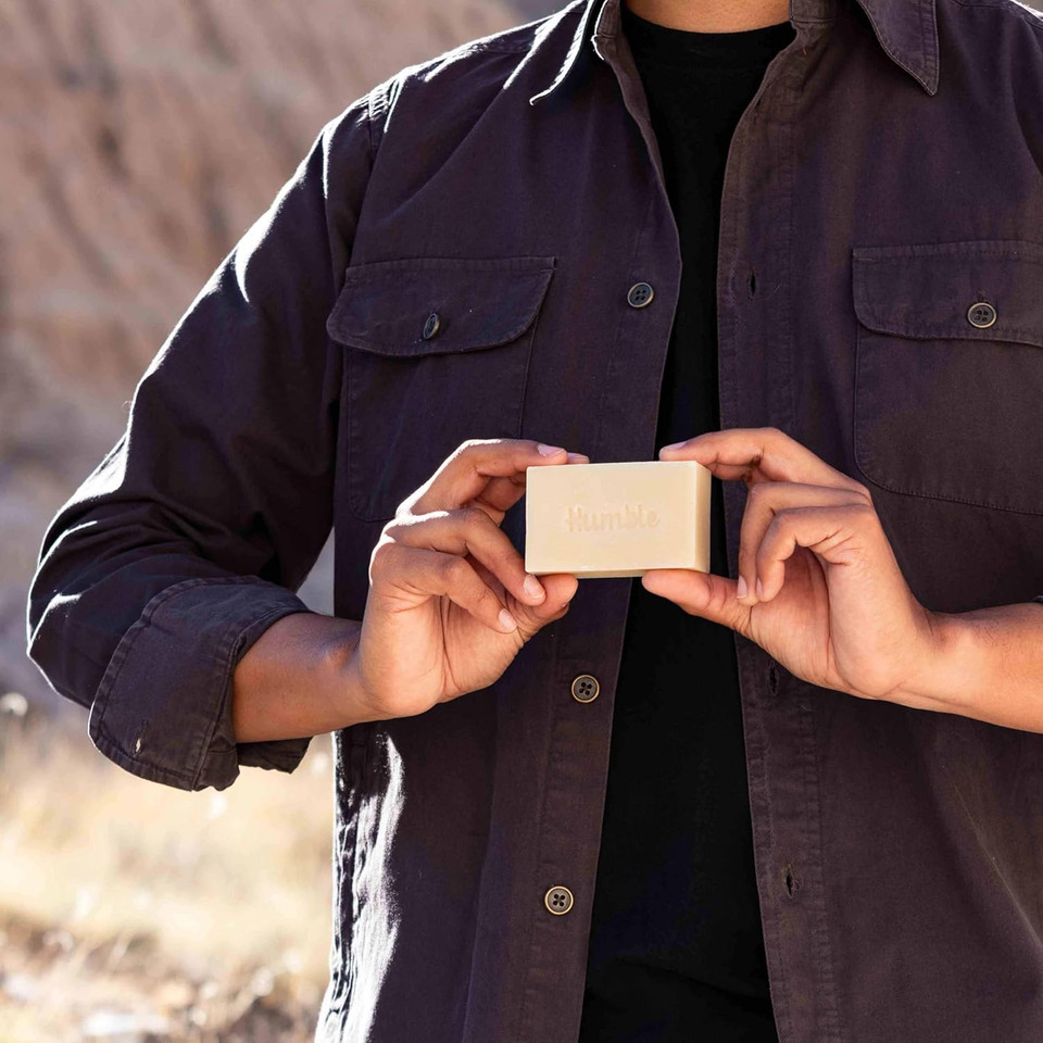 Humble Brands Handcrafted Bar Soap, Organic Cold Processed Soap Bars, Moisturizing Face & Body Cleanser - Simply Unscented