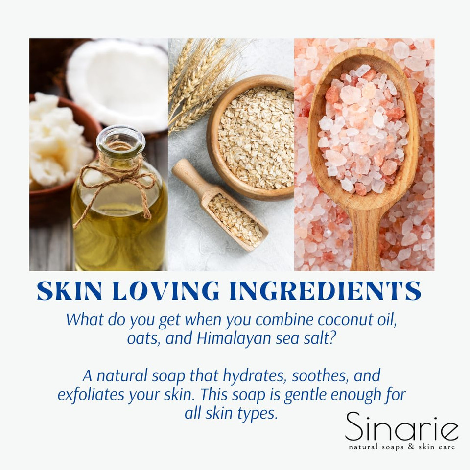 Ocean Deep Exfoliating Soap Bar With Himalayan Sea Salt & Orchid | Soothing Oats & Cleansing Salts Soaps & Skin Care | Body Wash | Face Cleansing Bar | Hand Cleansing Bar (4)