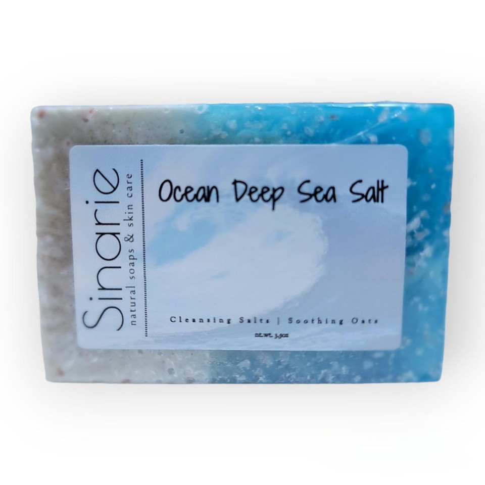 Ocean Deep Exfoliating Soap Bar With Himalayan Sea Salt & Orchid | Soothing Oats & Cleansing Salts Soaps & Skin Care | Body Wash | Face Cleansing Bar | Hand Cleansing Bar (4)