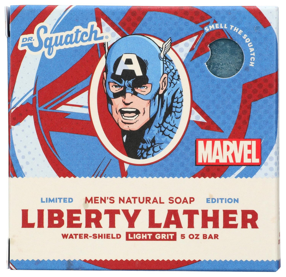 Dr. Squatch Natural Bar Soap Liberty Lather (Captain America) 5 Oz