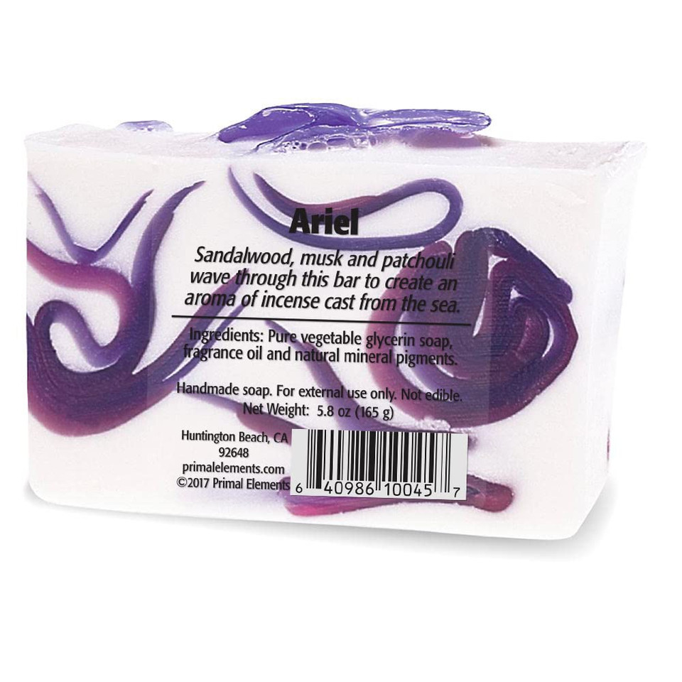 Primal Elements Glycerin Bar Soap | Helps All Skin Types, Sensitive, Oily & Dry Skin | No Parabens, Vegan, Gluten Free, 100% Vegetable Base - (Orange Cantaloupe)