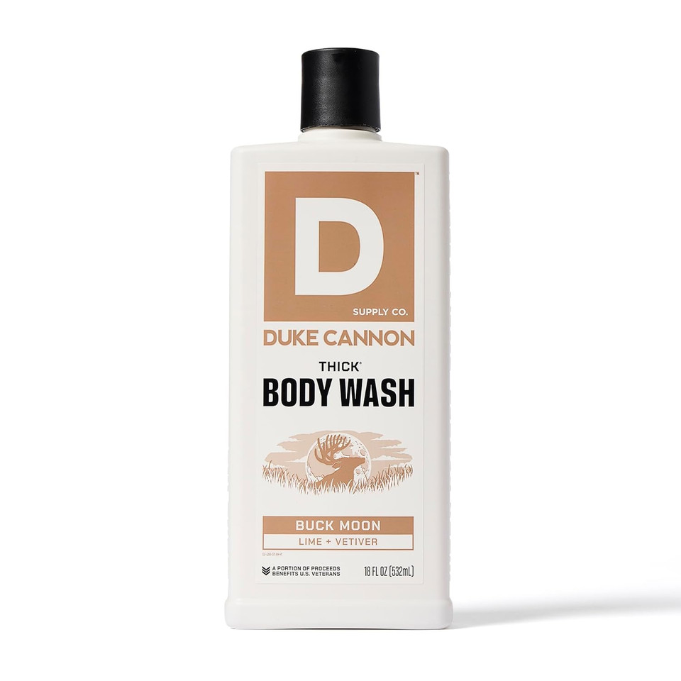 Duke Cannon Supply Co. Thick High Viscosity Body Wash  3X Thicker, Plant-Based, Mineral-Enriched For Men  Shower Gel  MenS Body Scrub  Midway (18 Oz)