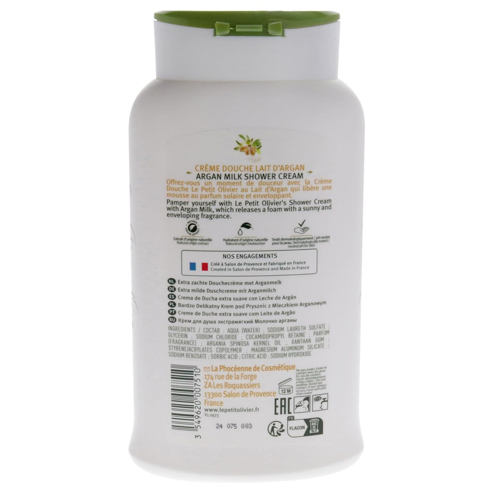 Argan Milk Shower Cream For Women  Nourishing And Hydrating Formula  8.4 Oz  Luxurious Moisture For Soft, Smooth Skin