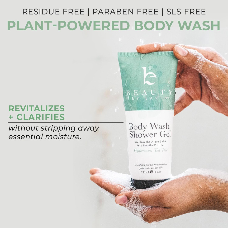 Vanilla Coconut Shower Gel Body Wash - Usa Made With Organic & Natural Ingredients, Moisturizing Cleansing Gel For Women, Gentle & Non Toxic Daily Wash For Sensitive Skin, Clean Body Soap Liquid