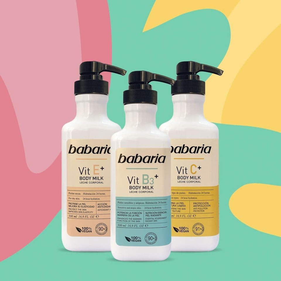 Babaria Vitamin C Body Milk - Body Lotion For Women - Boosts Collagen Production - Moisturizes - Body Cream For All Skin Types - 2 Pc