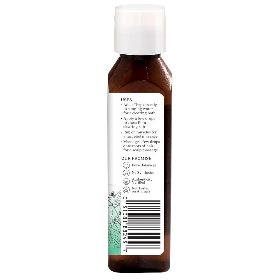 Aura Cacia Body Oil, Clearing Eucalyptus, 4 Fluid Ounce