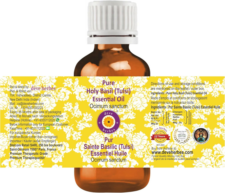 Deve Herbes Pure Sunflower Oil (Helianthus Annuus) | Cold Pressed | Natural | Undiluted | For Diluting Essential Oils | For Skin & Massage | Men & Women | 100Ml Deve Herbes Pure Sunflower Oil (Helianthus Annuus) | Cold Pressed | Natural | Undiluted | For Diluting Essential Oils | For Skin & Massage | Men & Women | 100Ml