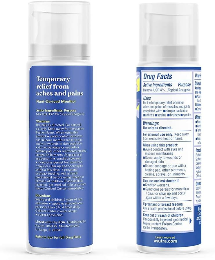 Asutra Relief Cream With Magnesium, 3.38 Oz - Cooling Sensation, Temporary Relief From Muscle Discomfort And Soreness, Shea Butter & Almond Oil, Magnesium, 10% Menthol, And Arnica Montana