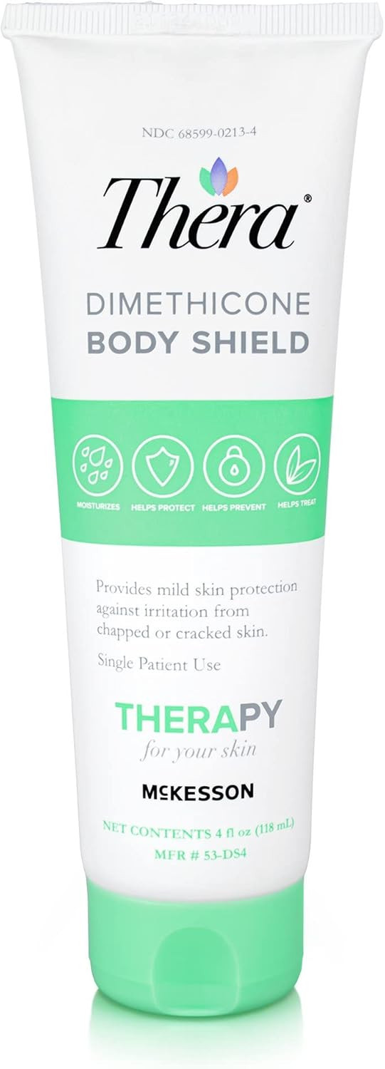 Mckesson'S Thera Dimethicone Body Shield Barrier Cream - Incontinence Skin Protectant Ointment, Diaper Rash, Scented - 4 Oz, 1 Count