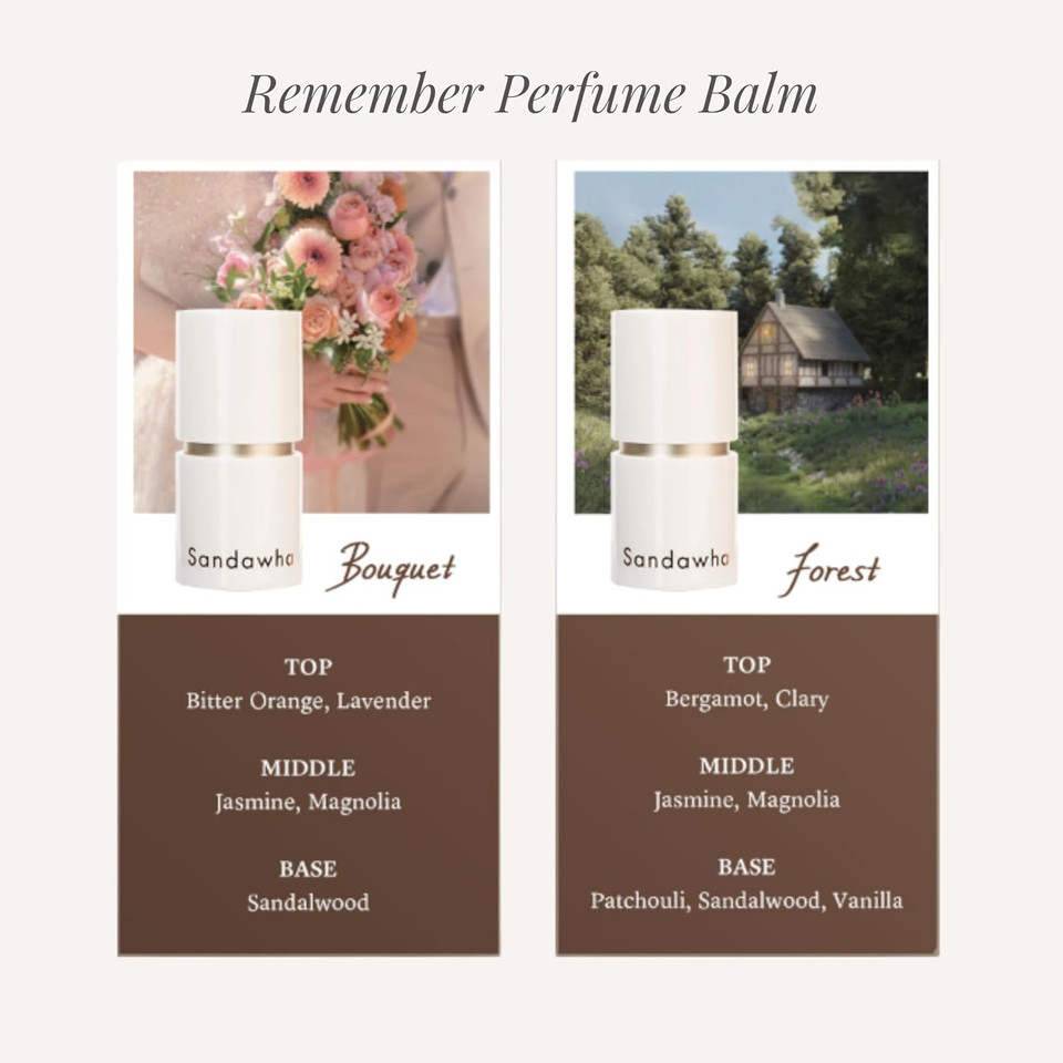 Skincure Remember Perfume Balm 5.6G (Bouquet)- Korean Skincare Solid Perfume Stick With Natural Ingredients, Long-Lasting Floral Scent