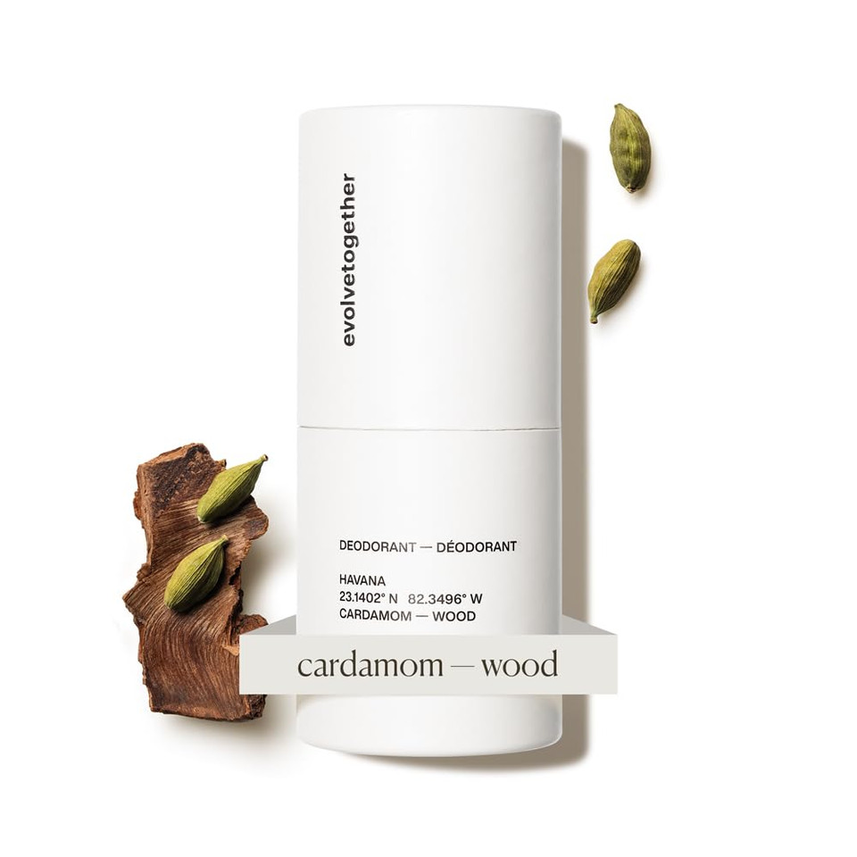 Evolvetogether Plant-Powered Natural Luxury Deodorant For Women & Men | Neutralizes Odors, Soothes Skin | Body Heat Activated Fragrance | Vegan, Cruelty-Free | Made In Usa (Havana)