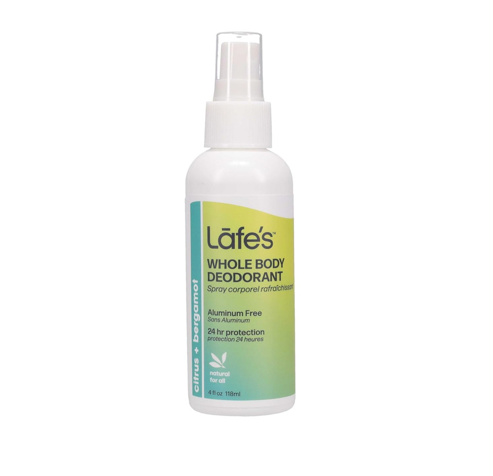 Lafe'S Natural Deodorant | 4 Ounce Whole Body Non-Aerosol Deodorant Spray | Aluminum, Paraben, & Baking Soda Free | Cedar & Lime
