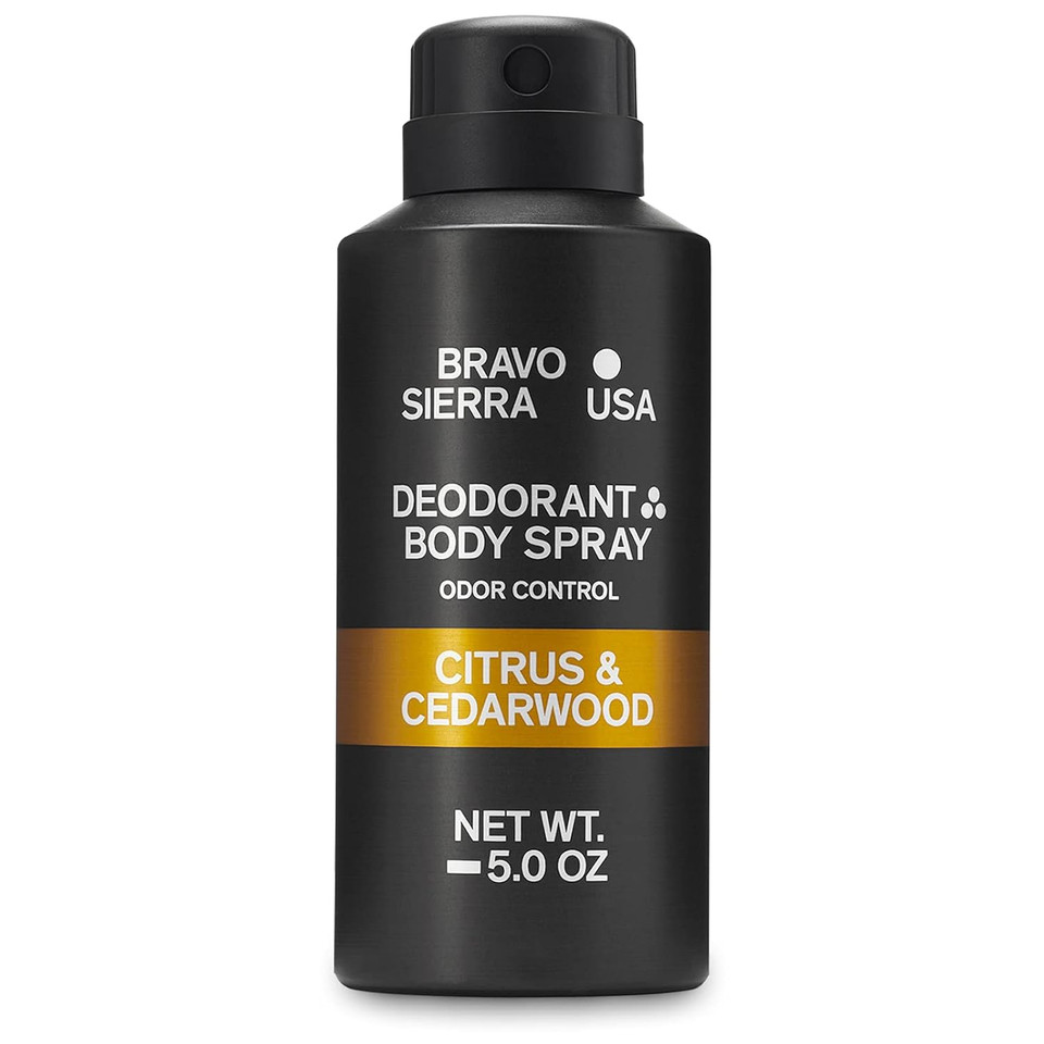 Bravo Sierra Citrus & Cedarwood Body Deodorant Spray, 5 Oz