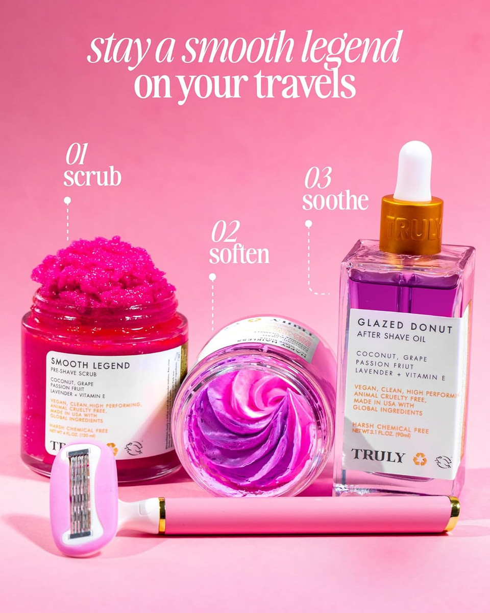 Truly Luxury Shave Set | The Ultimate Shaving Collection | For Smooth, Ingrown Free Skin