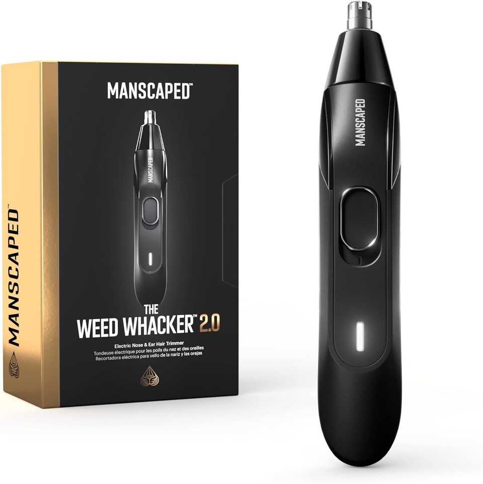 Manscaped® Weed Whacker® 2.0 Electric Nose & Ear Hair Trimmer  7,000 Rpm Precision Tool With Rechargeable Battery, Wet/Dry, Easy To Clean, Improved Stainless Steel Replaceable Blade Manscaped® Weed Whacker® 2.0 Electric Nose & Ear Hair Trimmer  7,000 Rpm Precision Tool With Rechargeable Battery, Wet/Dry, Easy To Clean, Improved Stainless Steel Replaceable Blade