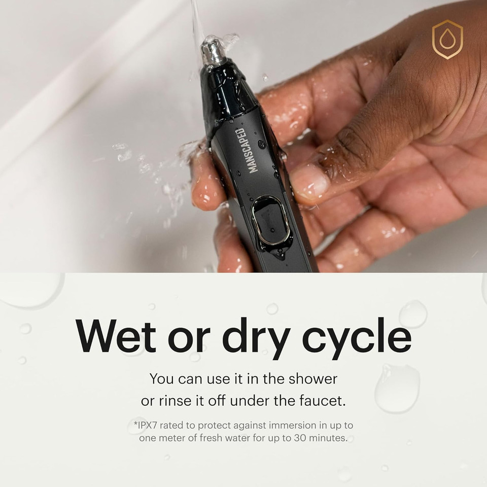Manscaped® Weed Whacker® 2.0 Electric Nose & Ear Hair Trimmer  7,000 Rpm Precision Tool With Rechargeable Battery, Wet/Dry, Easy To Clean, Improved Stainless Steel Replaceable Blade Manscaped® Weed Whacker® 2.0 Electric Nose & Ear Hair Trimmer  7,000 Rpm Precision Tool With Rechargeable Battery, Wet/Dry, Easy To Clean, Improved Stainless Steel Replaceable Blade