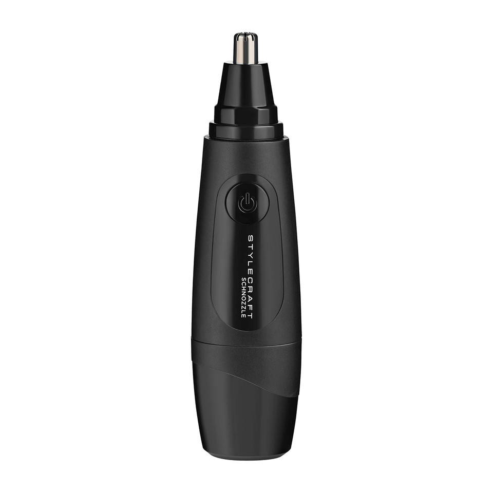 Stylecraft Schnozzle Cordless Nose And Ear Trimmer, Water Resistant, Portable, Led Light, Matte Black
