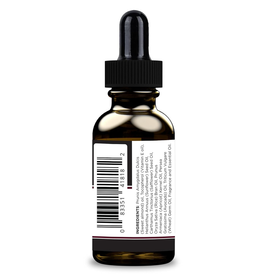 Detroit Grooming Beard Oil | Hydrating & Nourishing Formula With Vitamin E | Cedarwood & Amber  Black (2 Oz)