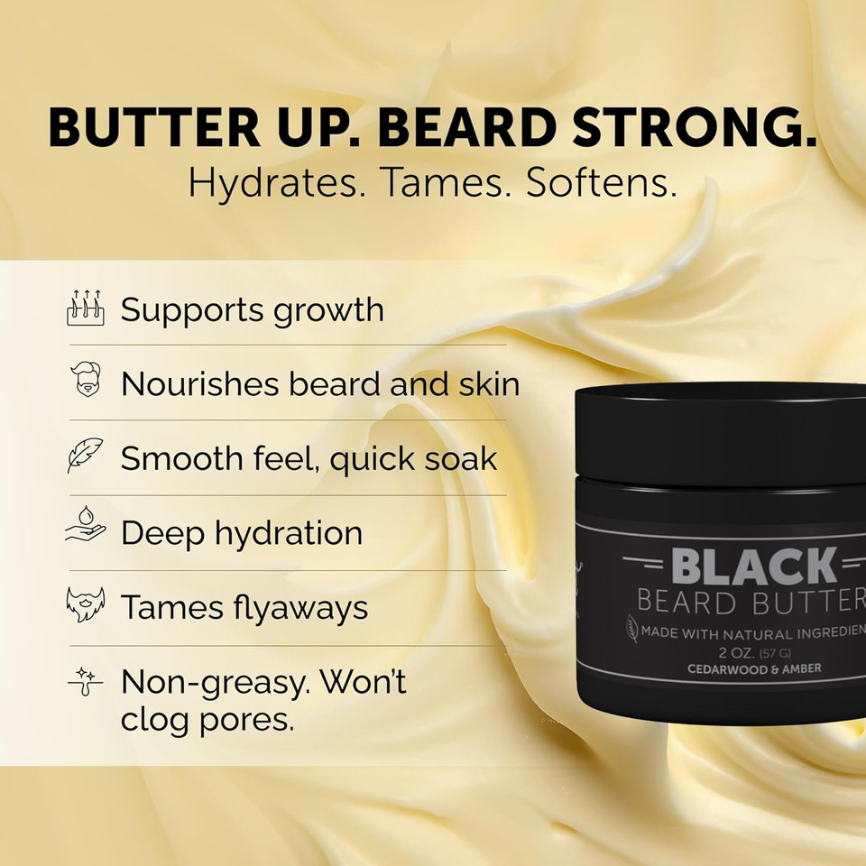 Detroit Grooming Co. Beard Butter For Men | Softens, Thickens & Hydrates With Safflower Oil & Shea Butter | Traverse City Scent, 4Oz