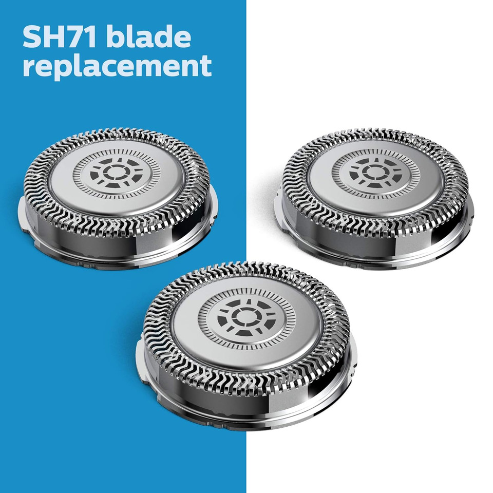 Philips Norelco Genuine Sh71/52 Shaving Heads Compatible With Norelco Shaver Series 5000 Angular And 7000 , Latest Version For Refreshed Rq12/70, Rq12/60, Sh60/70, And Sh70/70 Philips Norelco Genuine Sh71/52 Shaving Heads Compatible With Norelco Shaver Series 5000 Angular And 7000 , Latest Version For Refreshed Rq12/70, Rq12/60, Sh60/70, And Sh70/70