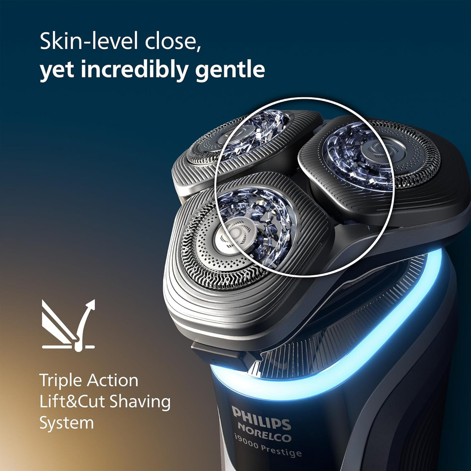 Philips Norelco Shaver Series 9000 Space Grade Edition, Wet & Dry Electric Shaver, With Lift & Cut Shaving System, Pop-Up Trimmer, Cleaning Pod & 3 Cartridges, Charge Stand & Travel Case, S9979/92