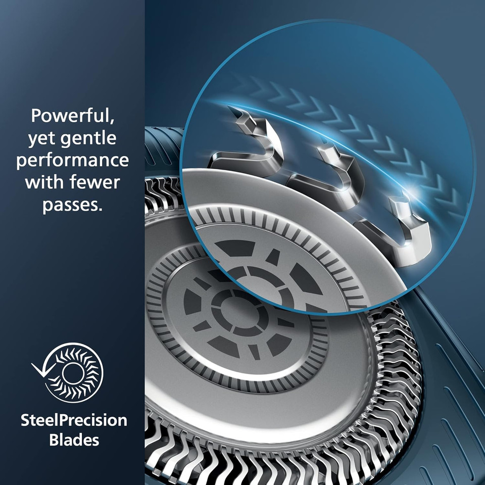 Philips Norelco Shaver 7100, Rechargeable Wet & Dry Electric Shaver With Senseiq Technology And Pop-Up Trimmer For Male S7788/82