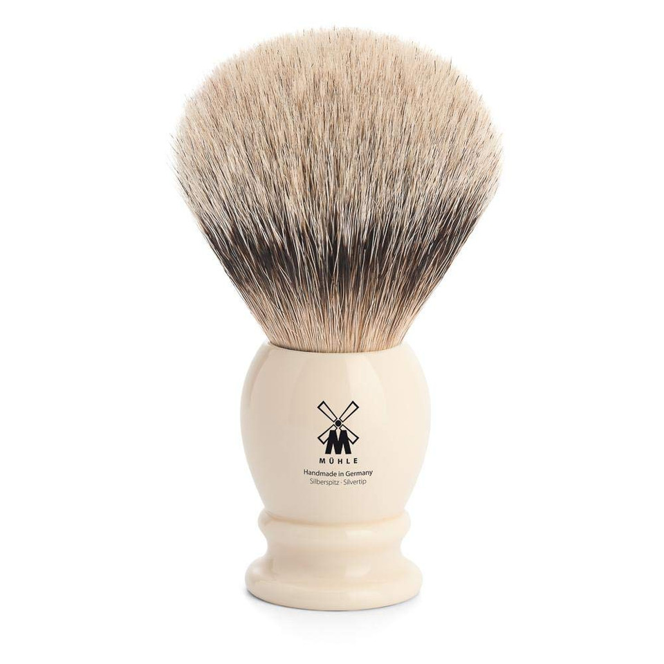 Mühle Sophist Black Resin Chrome Silvertip Badger Shaving Brush
