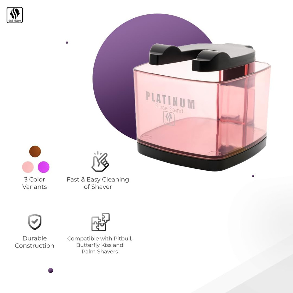 Skull Shaver Butterfly Platinum Rinse Stand - Pink