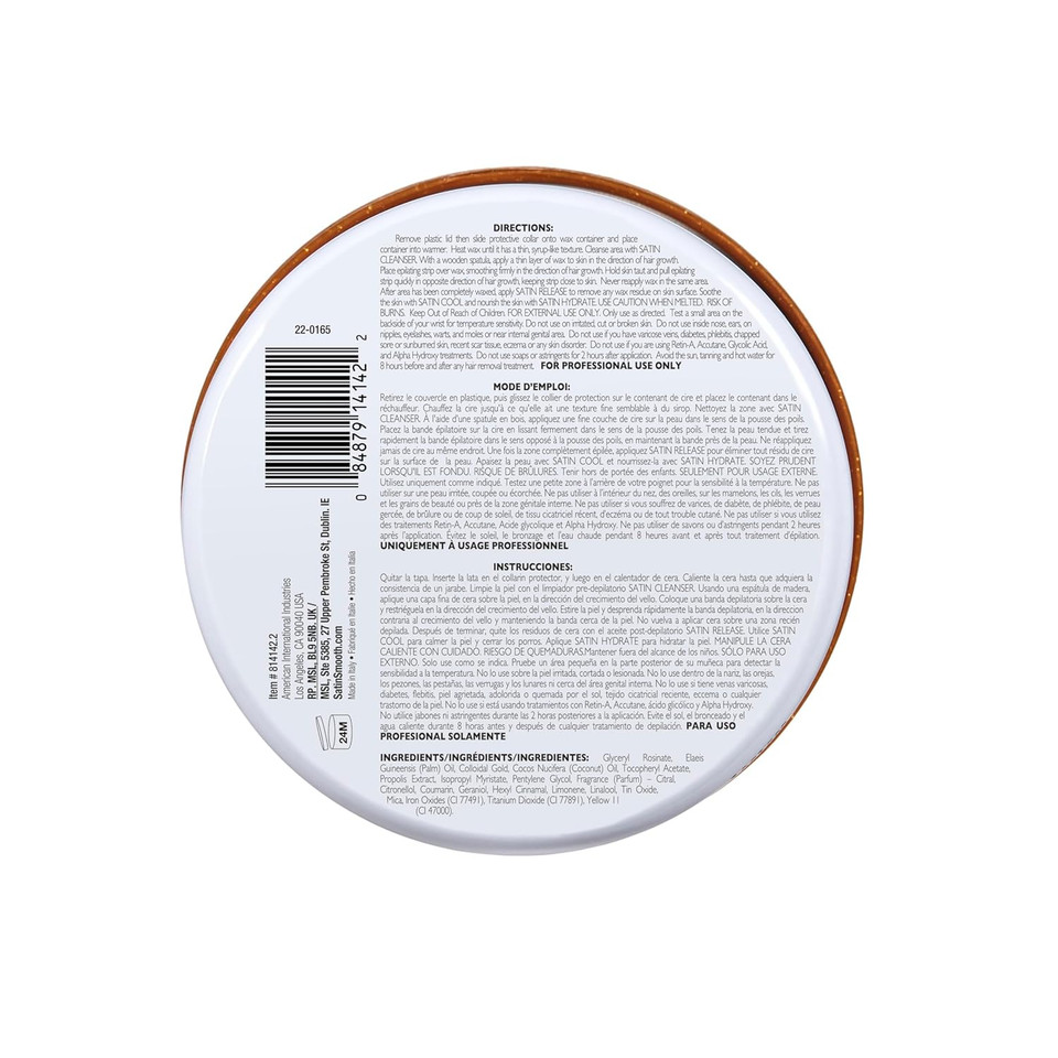 Satin Smooth Golden Quartz Hair Removal Wax 14Oz