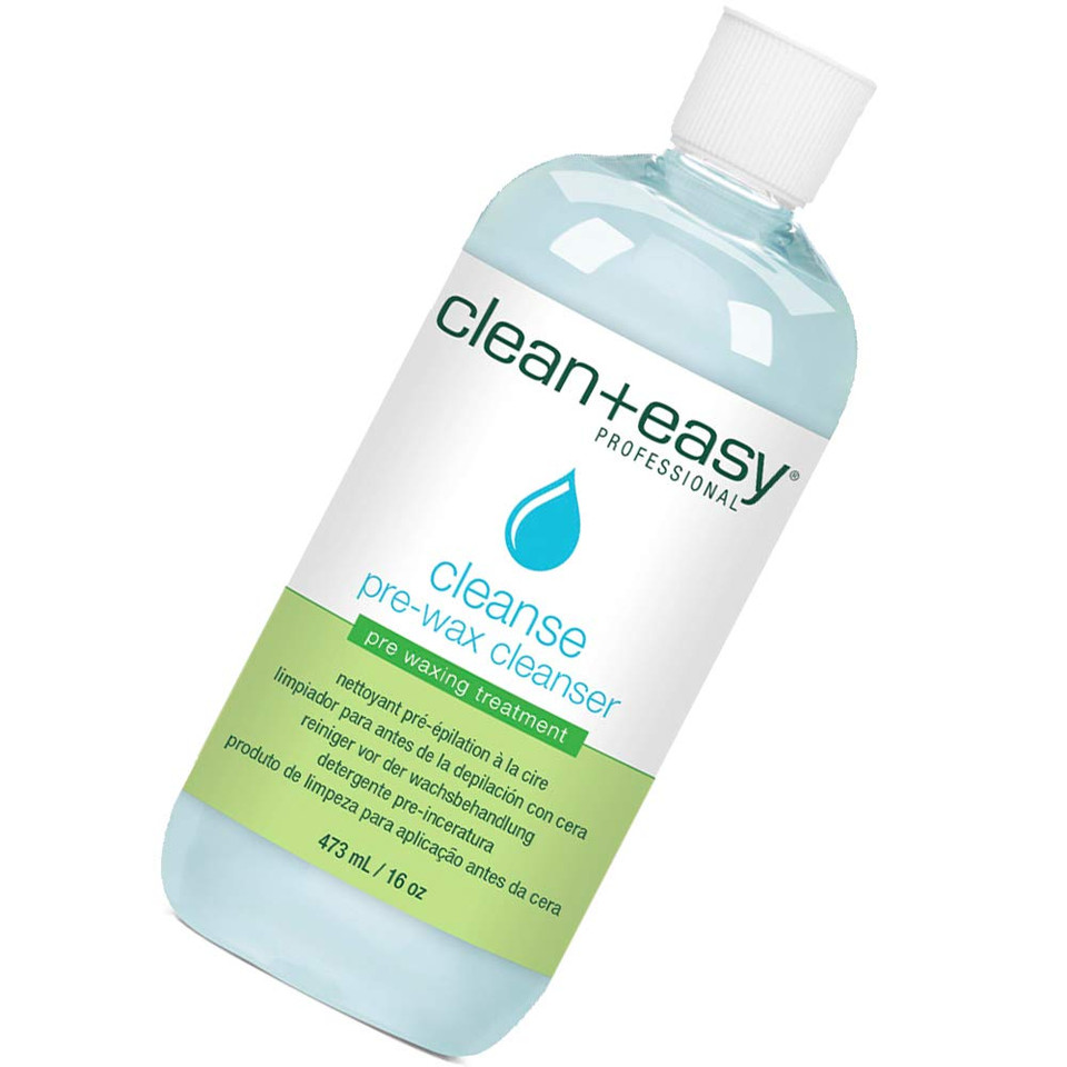 Clean + Easy Pre Wax Cleanser  Removes Oil, Dirt & Makeup For Smoother Waxing, Pre Treatment Wax Remover For Effective Hair Removal, Pre Wax Care, 16 Oz Clean + Easy Pre Wax Cleanser  Removes Oil, Dirt & Makeup For Smoother Waxing, Pre Treatment Wax Remover For Effective Hair Removal, Pre Wax Care, 16 Oz