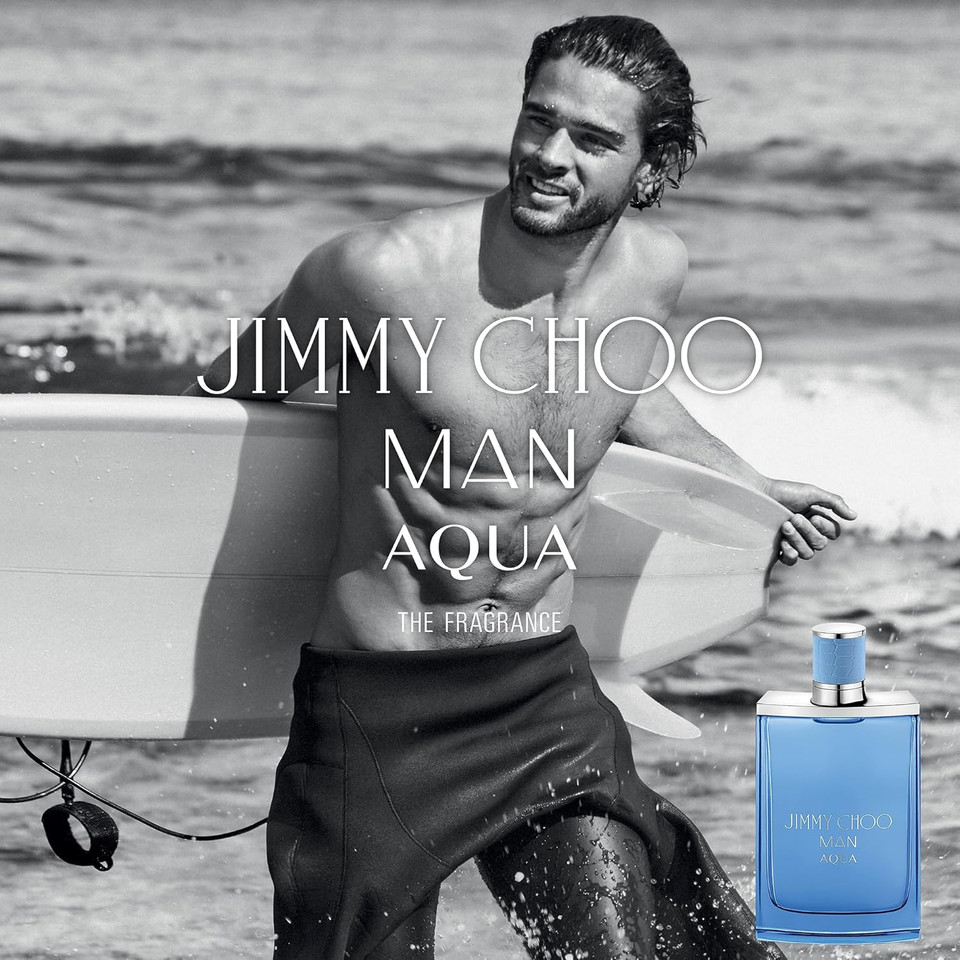 Jimmy Choo - Man Aqua Eau De Toilette - Men'S Fragrance - Sweet & Woody - With Notes Of Grapefruit, Geranium & Salty Moss