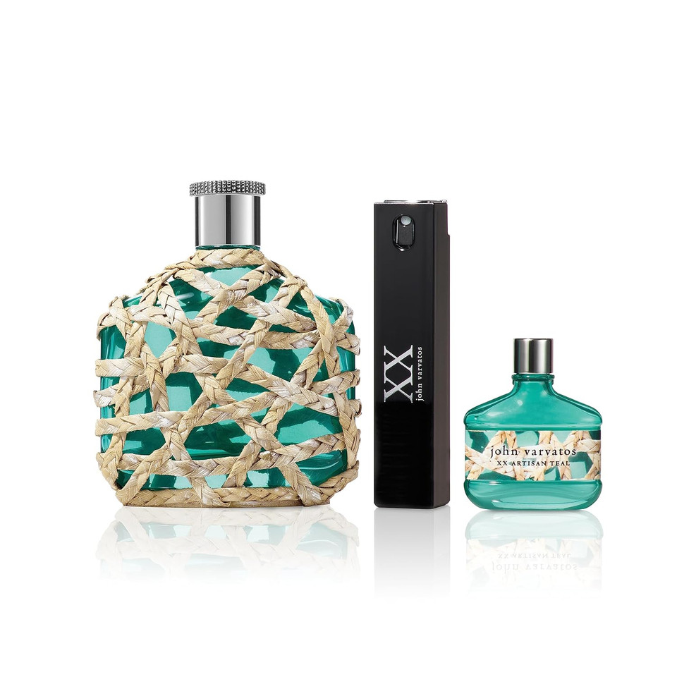 John Varvatos Men'S Cologne, Xx Artisan Teal Eau De Toilette Edt Spray, Aquatic Scent With Notes Of Rosemary, Mineral Driftwood And Baie Rose