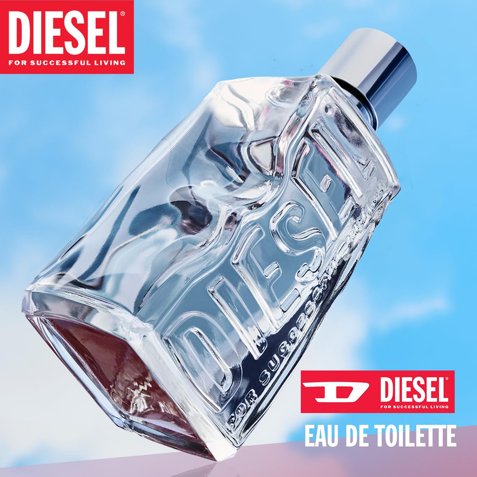 D By Diesel, Eau De Toilette For Men, Fougere & Amber Scent With Notes Of Ginger, Bergamot, Lavender & Vanilla