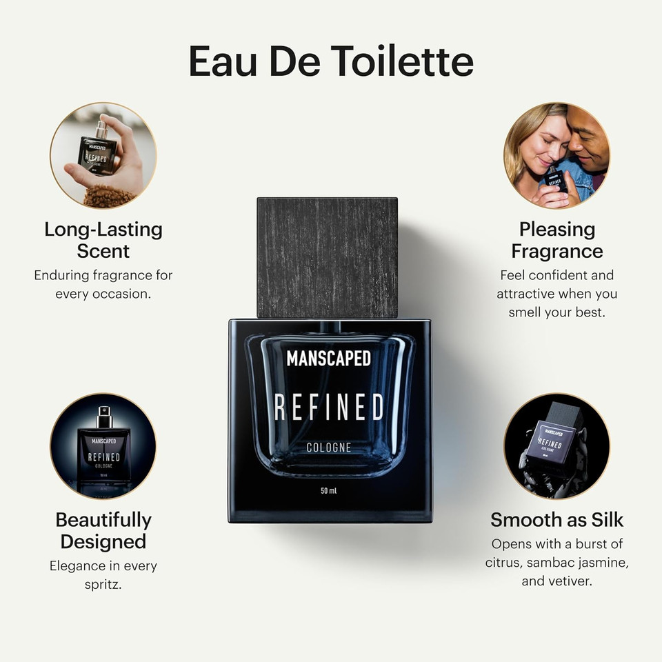 Manscaped® Persevere® Cologne, Men'S Eau De Toilette Body Spray Light & Woodsy, Paraben-Free, 50Ml