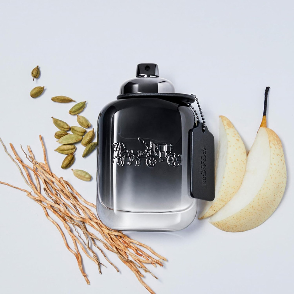 Coach For Men Eau De Toilette - Long Lasting Fragrance With Notes Of Pear Nashi, Cardamom & Vetiver - Fougere & Woody