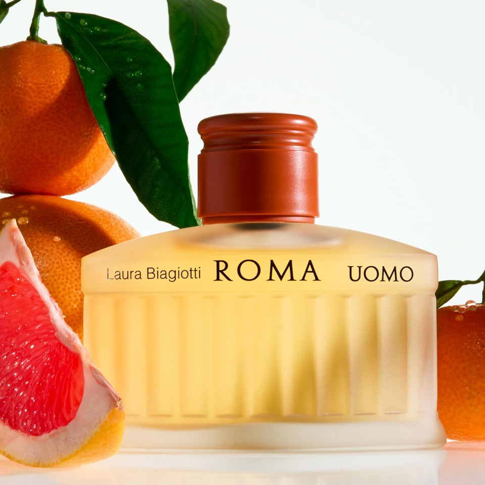 Laura Biagiotti Roma Uomo Gold Gift Set, 2 Pc - Edt Spray And Aftershave - Cologne For Men - Woody, Citrus Fragrance - Long-Lasting Scent