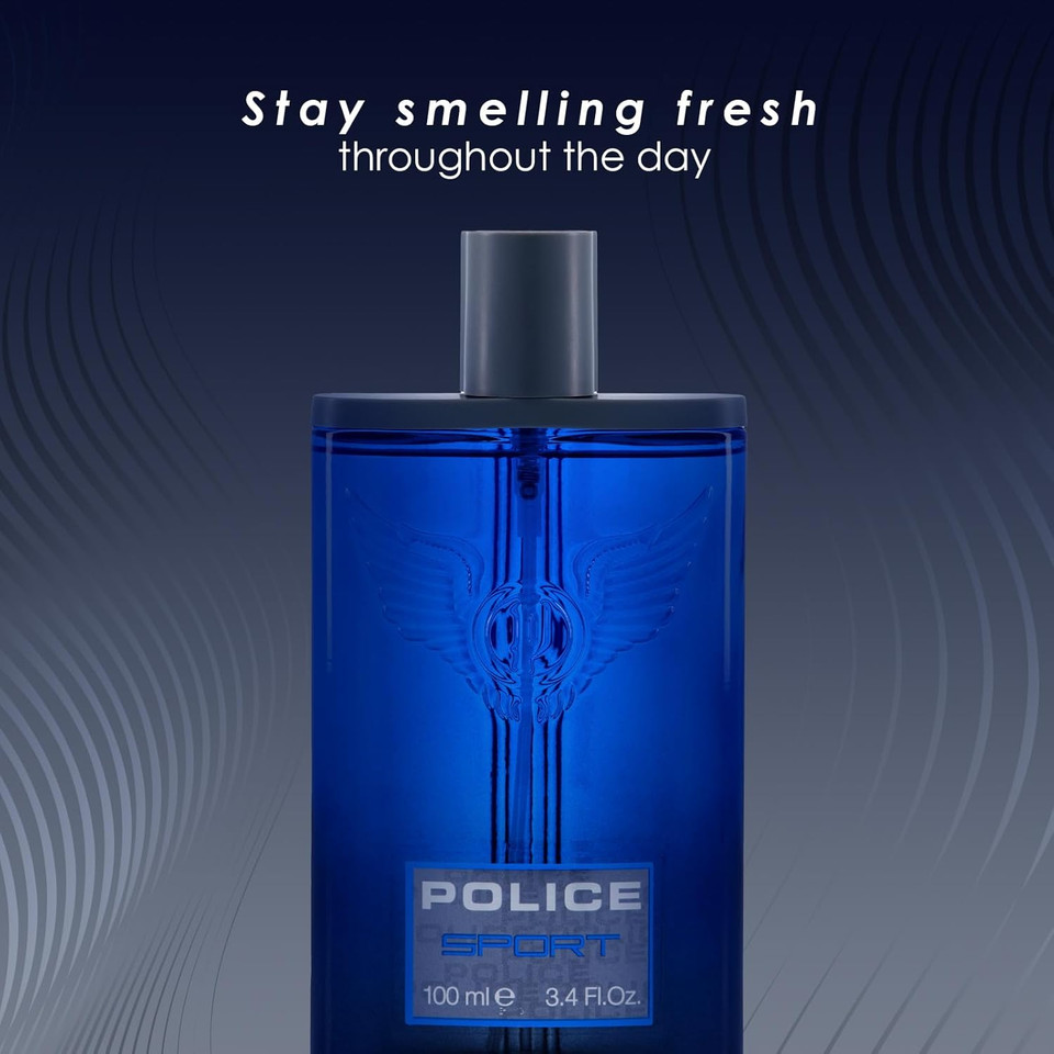 Police Sport For Men - Light Long Lasting Top Men'S Cologne Spray - Wild And Original Male Fragrance For Those At The Top - Fruity And Musky Eau De Toilette Giving Joy And Victory - 3.4 Oz