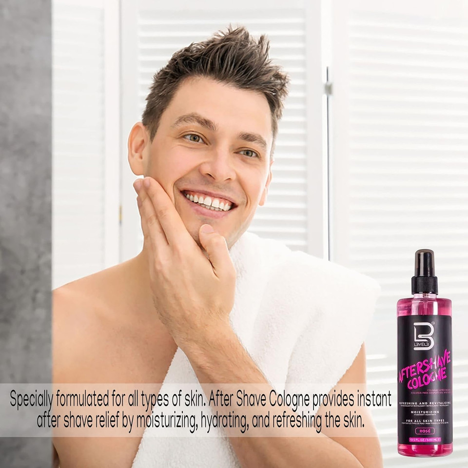 L3 Level 3 After Shave Spray Cologne - Softens Skin - Refreshes And Relieves Face And Skin - Moisturizing Formula Level Three After Shaving