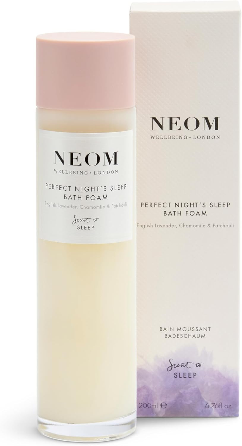 Neom- Lavender, Jasmine & Rosewood Bath Foam, 6.76 Fl Oz | Real Luxury Range | Coconut & Almond Oil | Scent To De-Stress | Vegan & Cruelty Free