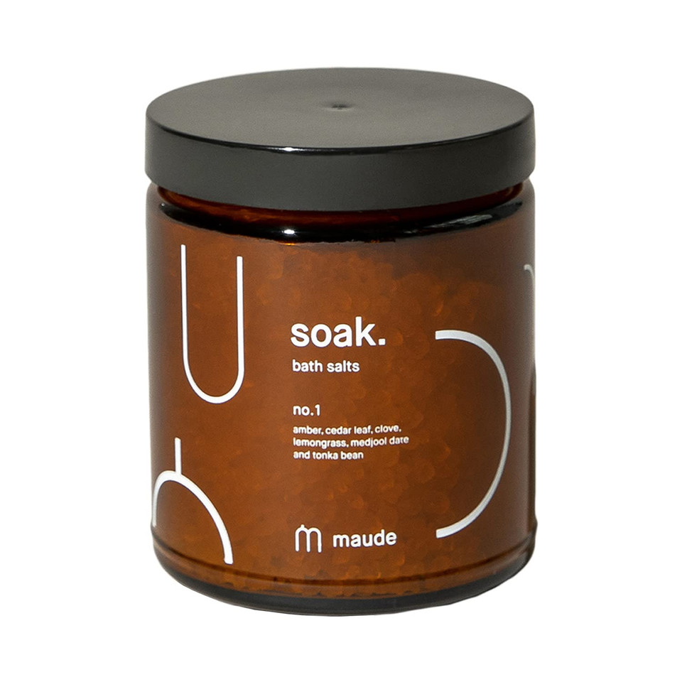 Maude Soak No. 2 - Nourishing Mineral Bath Salts - Hand-Harvested Dead Sea Salt With Magnesium & Potassium Chloride - Soften & Rejuvenate Skin - Notes Of Pink Pepper & Lemon (8 Oz) Maude Soak No. 2 - Nourishing Mineral Bath Salts - Hand-Harvested Dead Sea Salt With Magnesium & Potassium Chloride - Soften & Rejuvenate Skin - Notes Of Pink Pepper & Lemon (8 Oz)