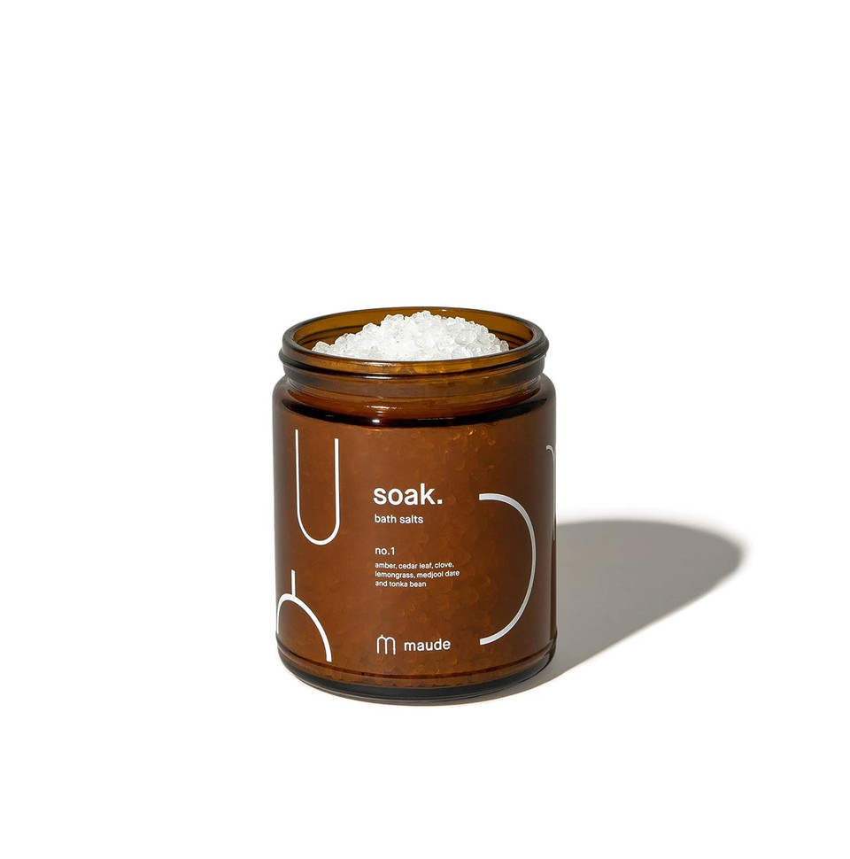 Maude Soak No. 2 - Nourishing Mineral Bath Salts - Hand-Harvested Dead Sea Salt With Magnesium & Potassium Chloride - Soften & Rejuvenate Skin - Notes Of Pink Pepper & Lemon (8 Oz) Maude Soak No. 2 - Nourishing Mineral Bath Salts - Hand-Harvested Dead Sea Salt With Magnesium & Potassium Chloride - Soften & Rejuvenate Skin - Notes Of Pink Pepper & Lemon (8 Oz)