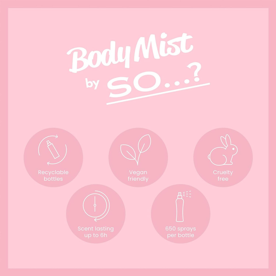 So...? Musk Body Mist Woody Scent - Perfume For Women With Bergamot, Toffee, Vanilla Notes - Gifts Body Spray For Women - 3.5 Oz