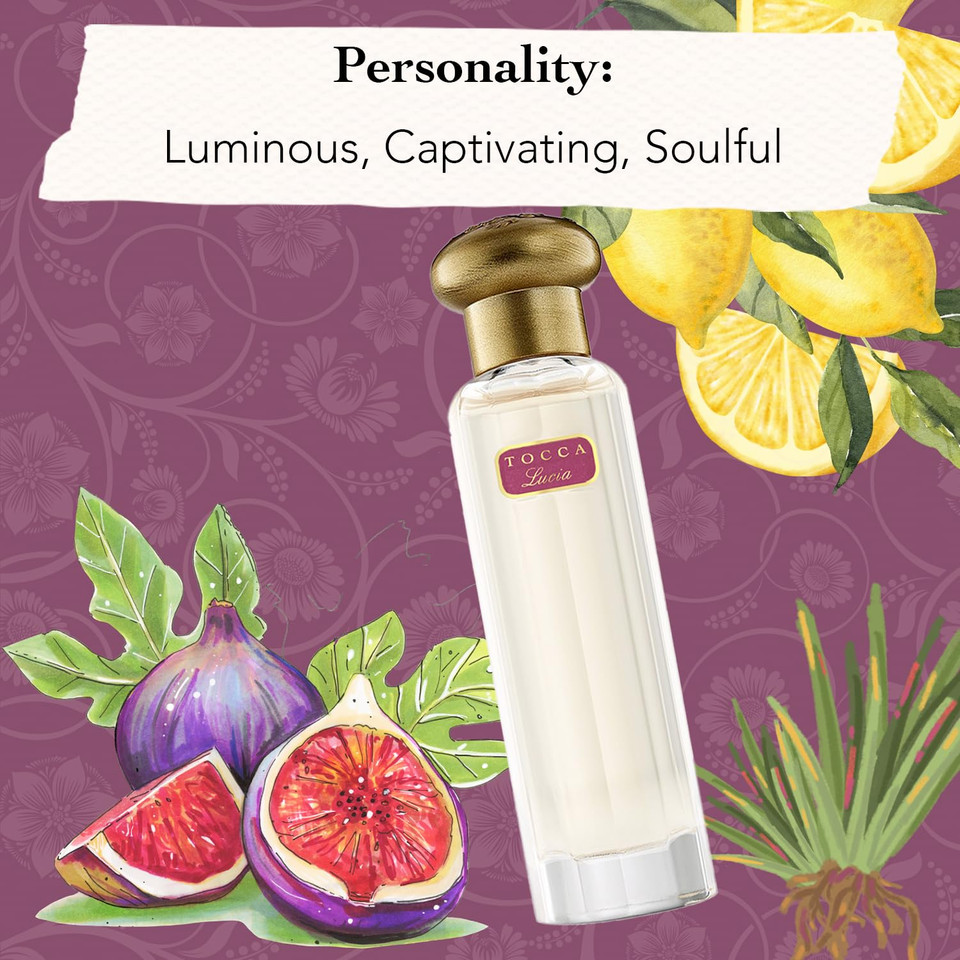 Tocca Lucia Women'S Perfume, 0.68 Oz. (20 Ml) - Fresh Floral Fragrance Featuring Italian Lemon, Fig And Vetiver