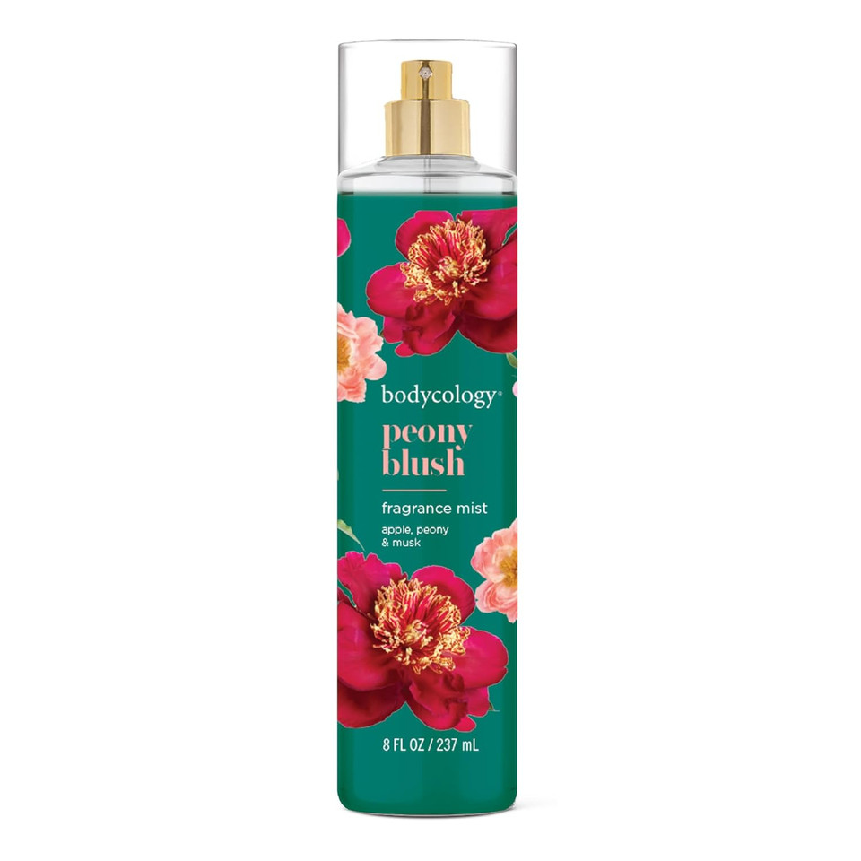 Bodycology Long-Lasting Fragrance Body Mist, Peony Blush, 8 Fl Oz