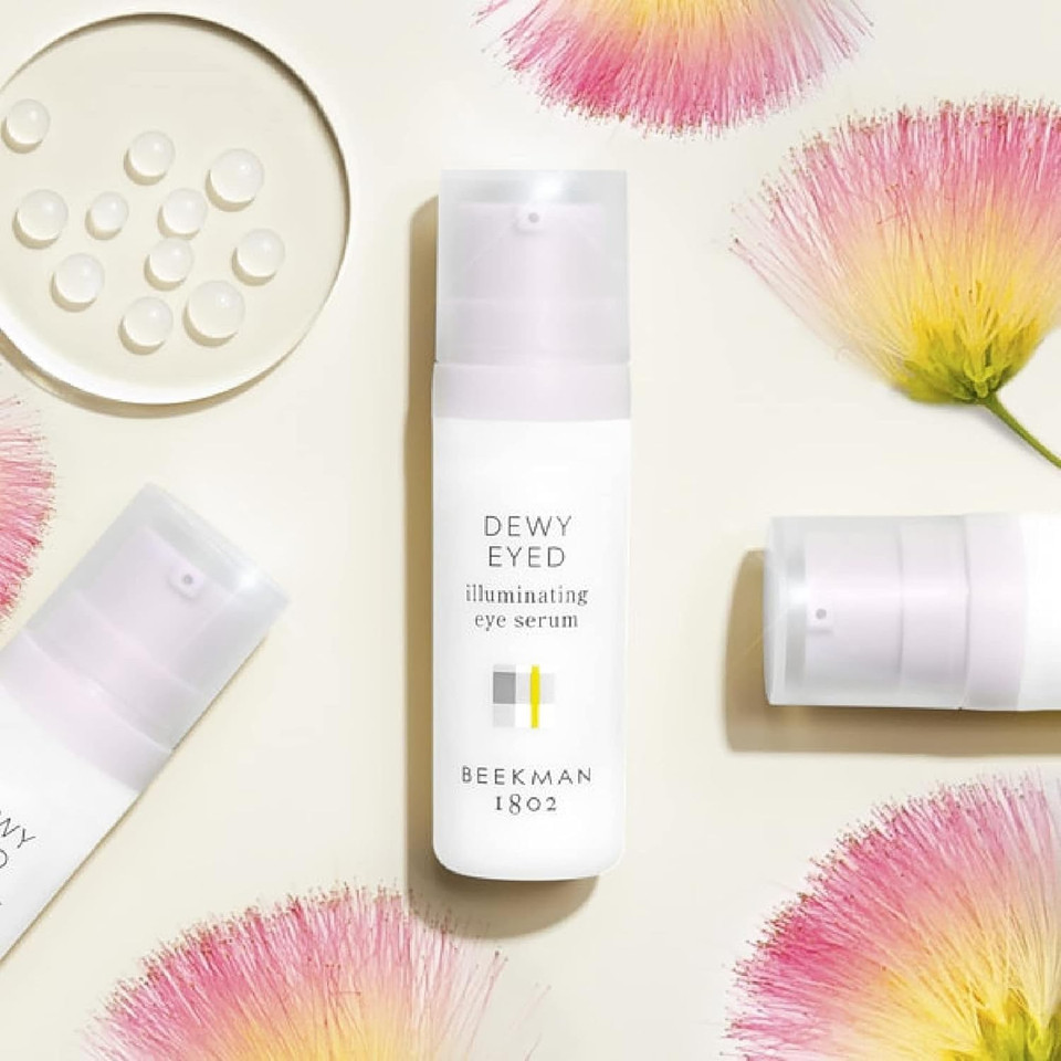 Beekman 1802 Dewy Eyed Illuminating Eye Serum - Fragrance Free - 0.16 Oz - Reduces Puffiness & Dark Circles - With Goat Milk & Aloe Vera - Good For Sensitive Skin - Cruelty Free