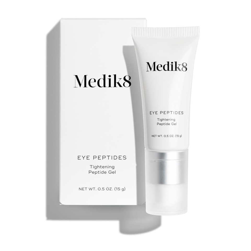 Medik8 Eye Peptides - Firming, Hydrating Daily Under Eye Gel - Smoothing, Tightening, Anti-Aging - Gently Smooths And Plumps Wrinkles - 0.5 Oz
