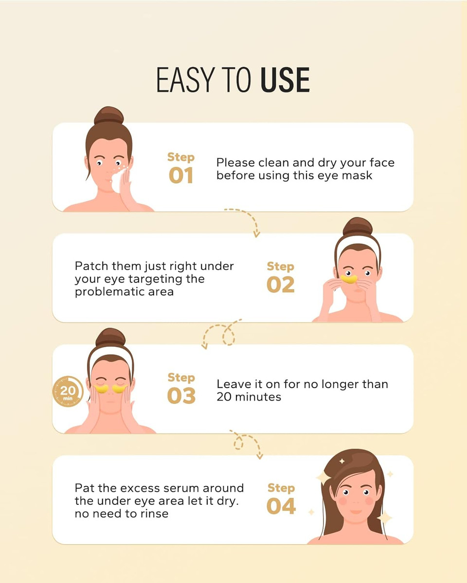 Under Eye Patches(50 Pairs), 24K Gold, Caffeine, Hyaluronic Acid, Aloe Vera Eye Masks For Dark Circles Puffy Eyes Undereye Bags, Eye Skin Care Gift Set For Bachelorette Party Favors