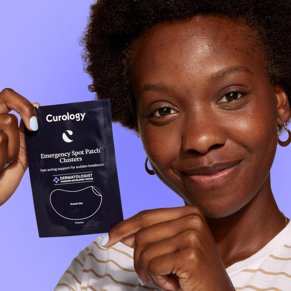 Curology Emergency Spot Pimple Patch Clusters For Breakouts, Large, Fast Acting, 14 Count