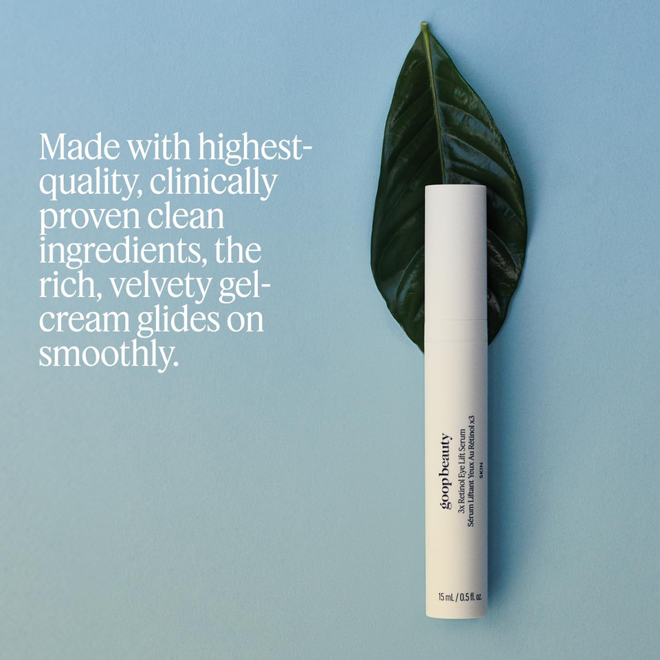 Goop Beauty 3X Retinol Eye Lift Serum | Fine Lines And Wrinkles Treatment | 0.5 Fl Oz